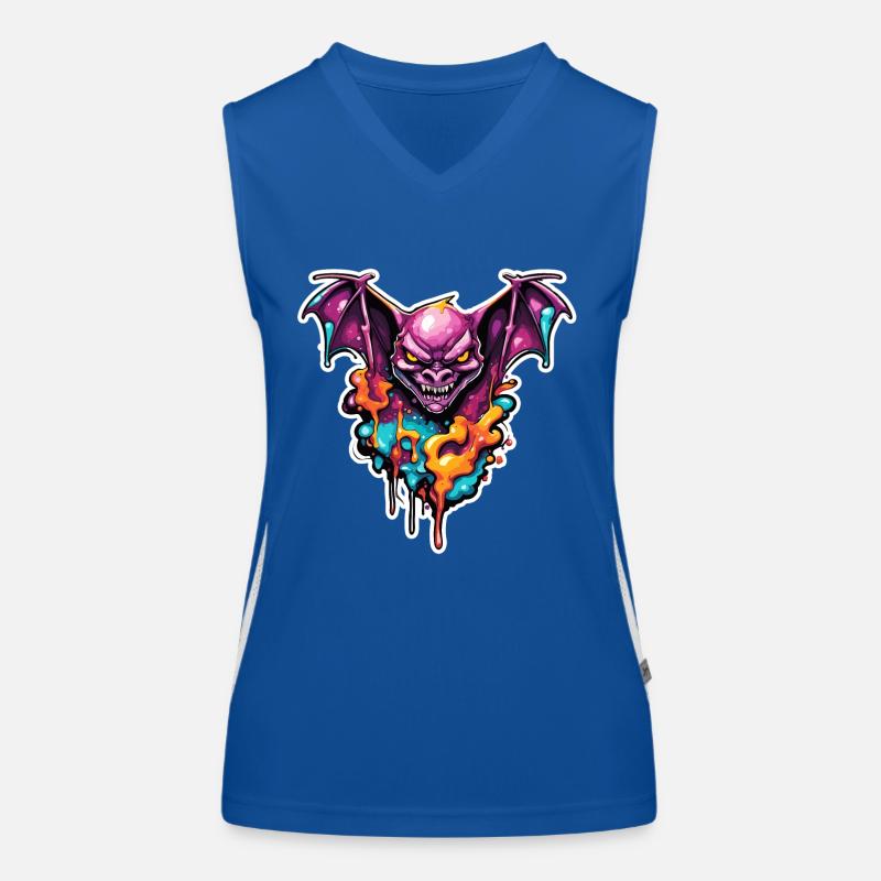 Bat / Vampire / Dracula / Animal / Halloween Women's Functional Contrast Tank Top