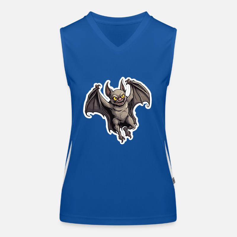 Fledermaus / Vampir / Dracula / Tier / Halloween Funktionelles Kontrast-Tank Top für Frauen