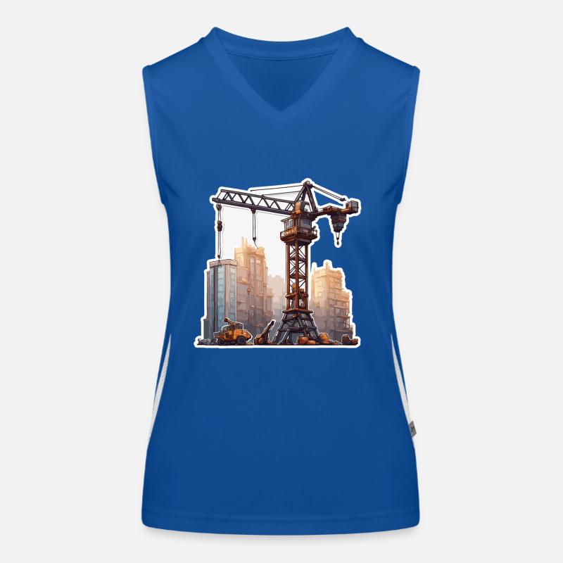 Grue / de chantier / treuil / système de grue Débardeur respirant contrasté Femme