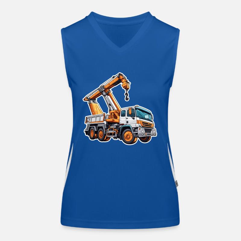 Kran / Baustelle / Seilwinde / Kransystem Funktionelles Kontrast-Tank Top für Frauen