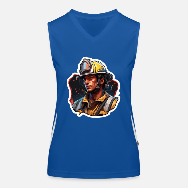 Pompier/Incendie/Incendie/Extinction/Héros Débardeur respirant contrasté Femme