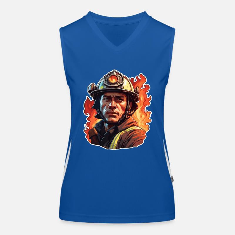 Firefighter / Fire / Fire / Extinguish / Hero Women's Functional Contrast Tank Top