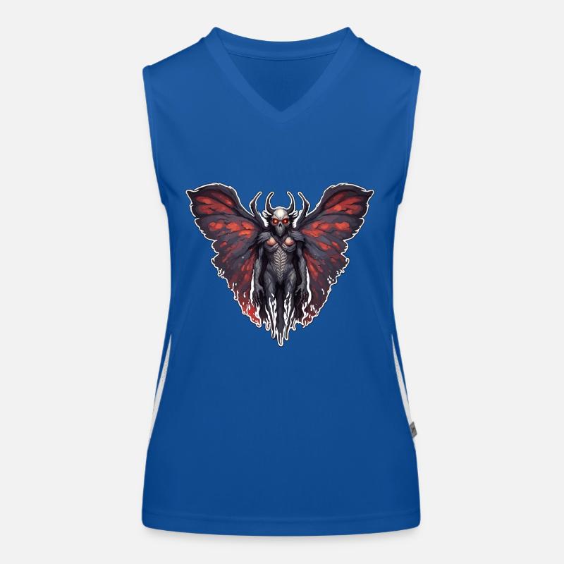 Mothman / Moth / Insect / Mythical Creature / Flutter Women's Functional Contrast Tank Top