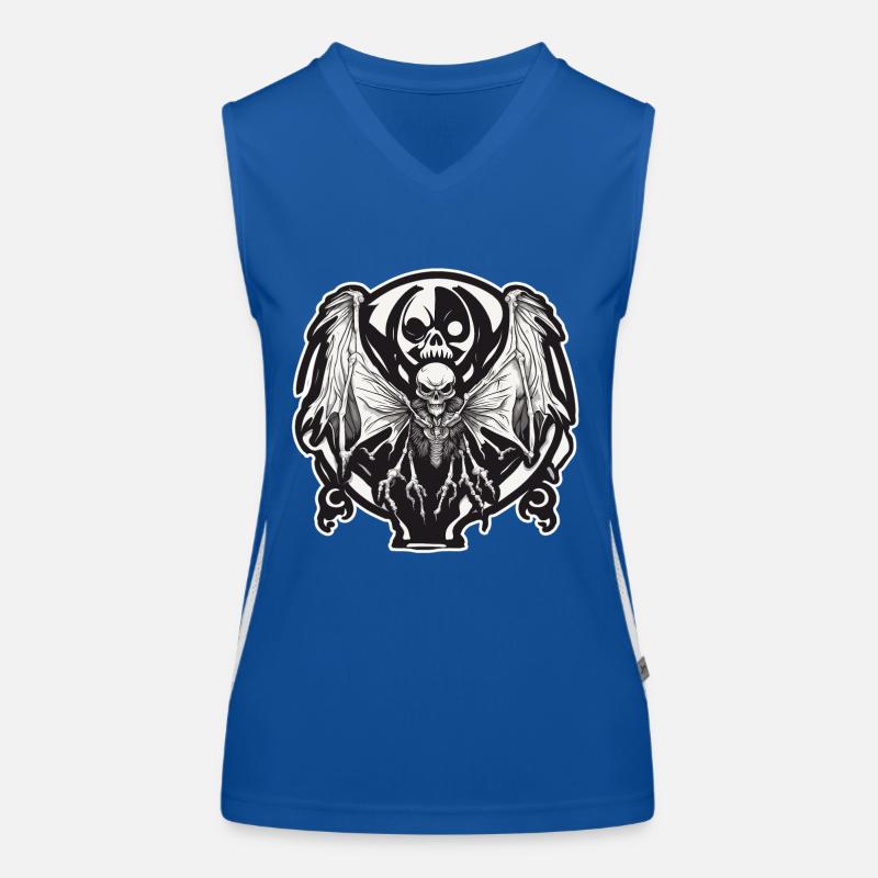 Mothman / Moth / Insect / Mythical Creature / Flutter Women's Functional Contrast Tank Top