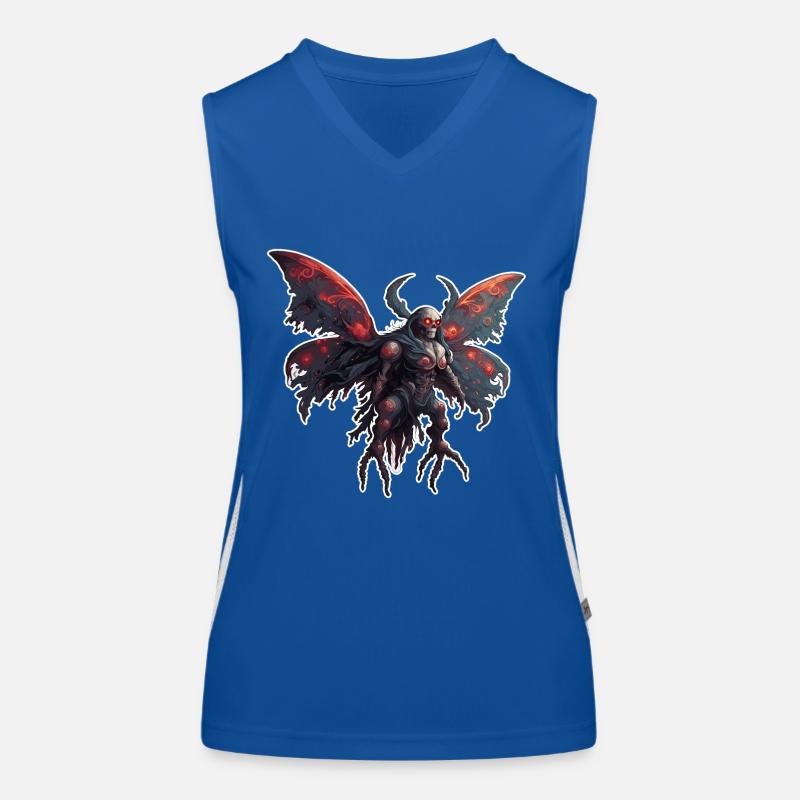 Mothman / Moth / Insect / Mythical Creature / Flutter Women's Functional Contrast Tank Top