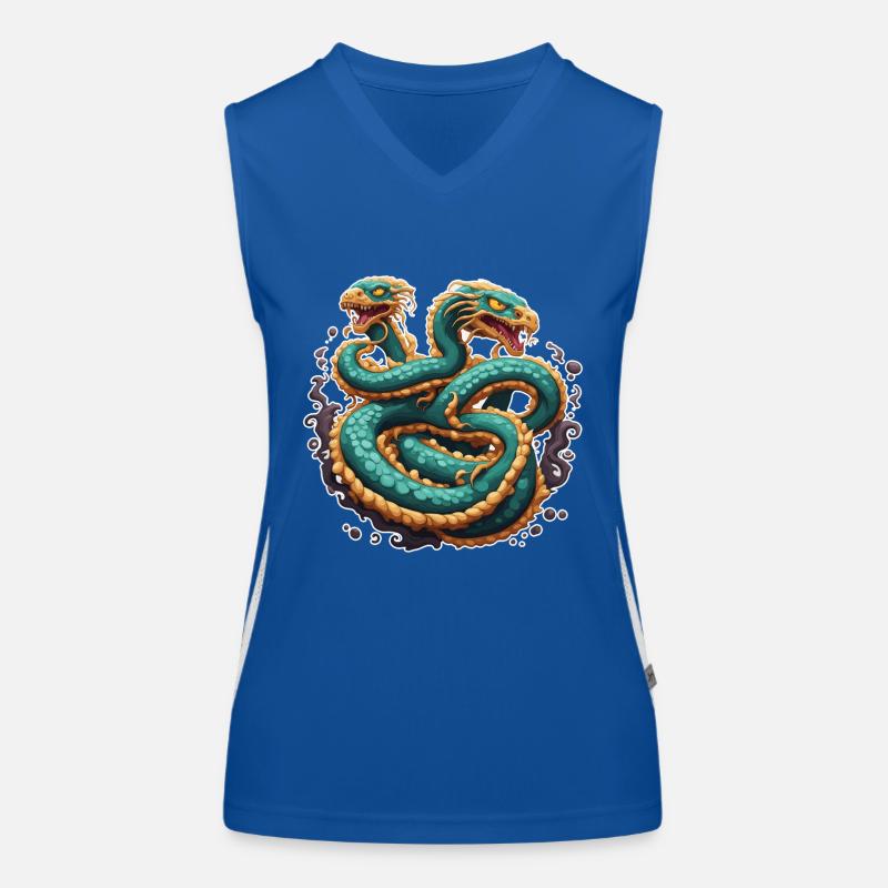 Hydra / Greek Mythology / Serpent Women's Functional Contrast Tank Top