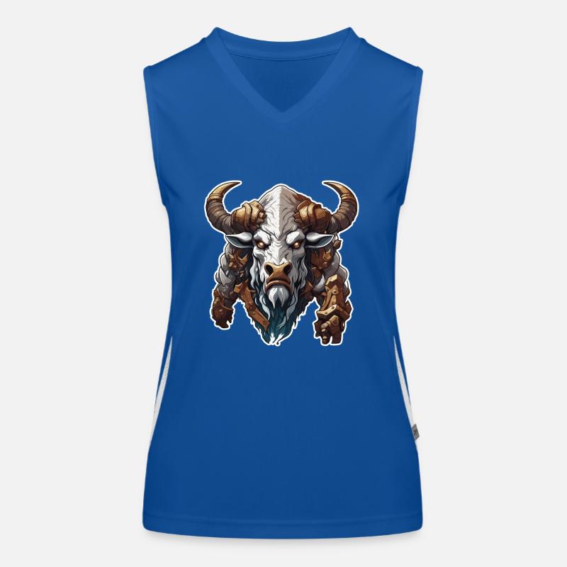 Minotaur / Greek Mythology / Creature Women's Functional Contrast Tank Top