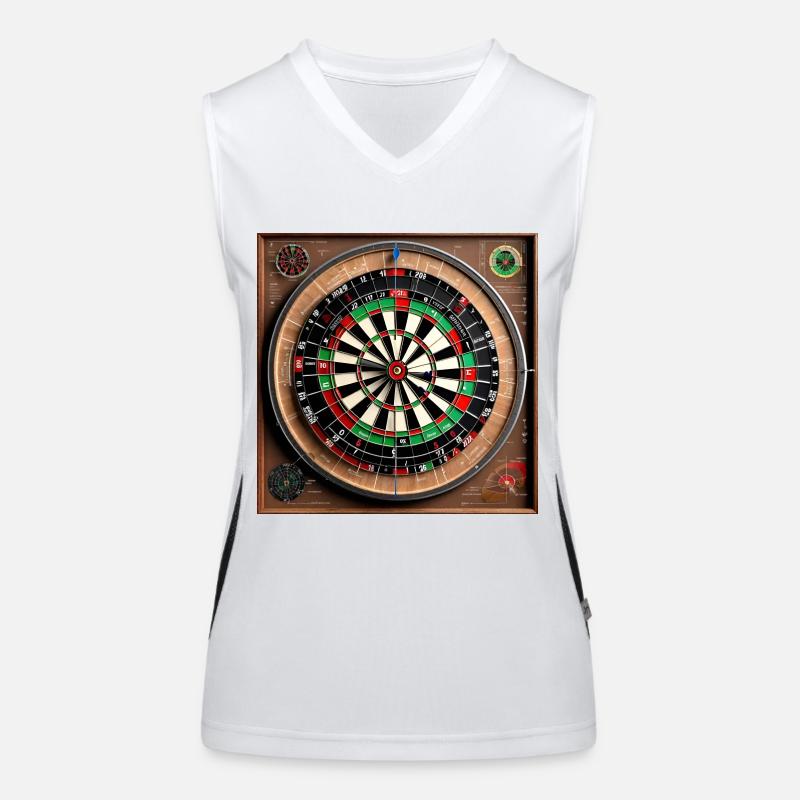 Anatomie d'un jeu de fléchettes Débardeur respirant contrasté Femme