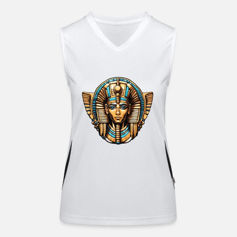 Egypte / Pharaon / Momies / Hiéroglyphes / Sphinx Débardeur respirant contrasté Femme