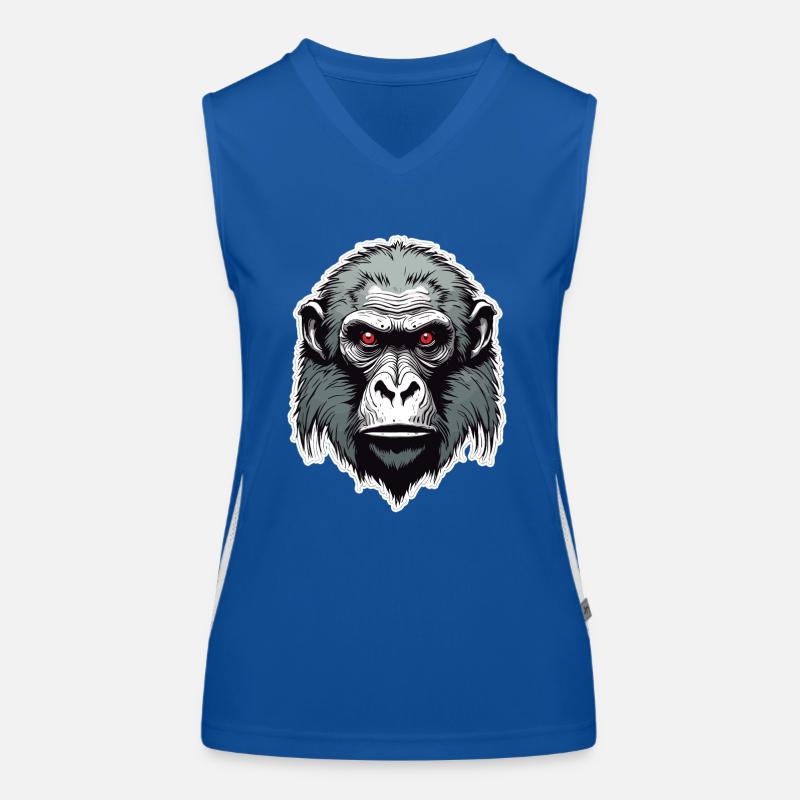 Affe / Tier / Zoo / Babian / Wild / Comic Funktionelles Kontrast-Tank Top für Frauen