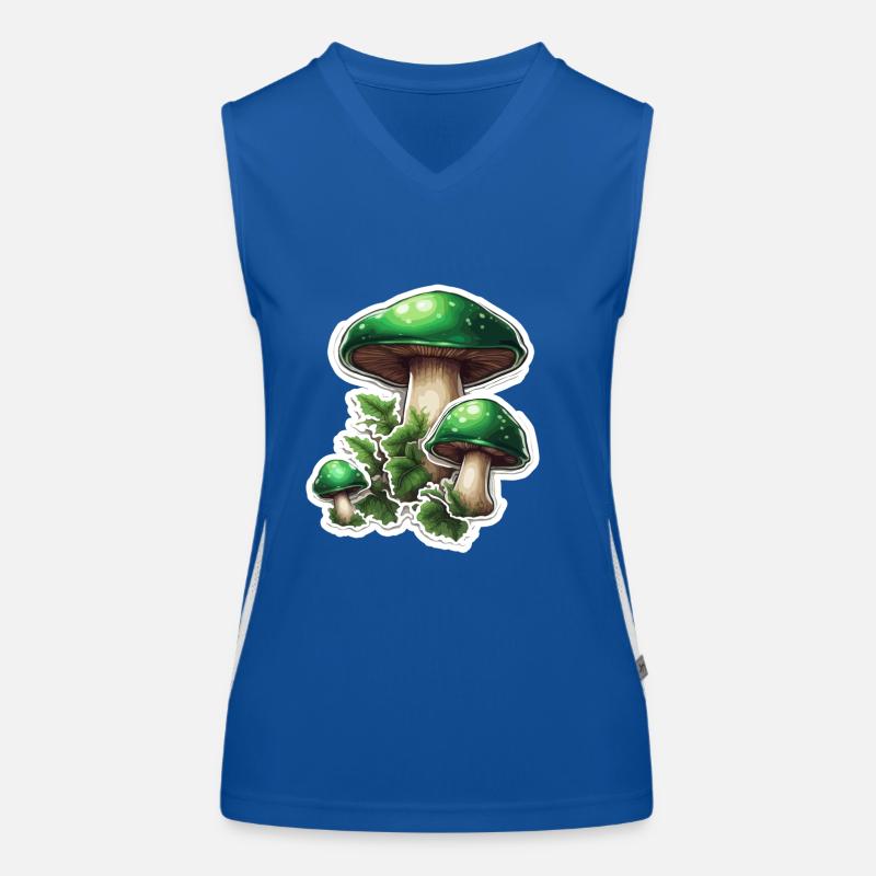 Champignon / Champignon / Prairie / Forêt / Goa / Psy Débardeur respirant contrasté Femme