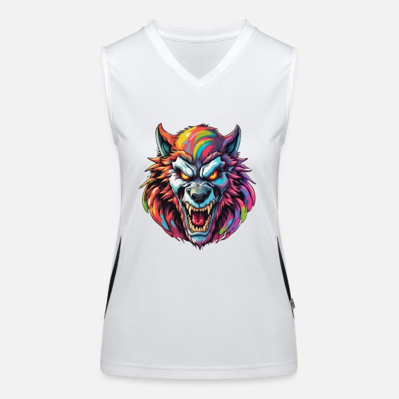 Werewolf / Full Moon / Creature / Transformation / Curse Women's Functional Contrast Tank Top