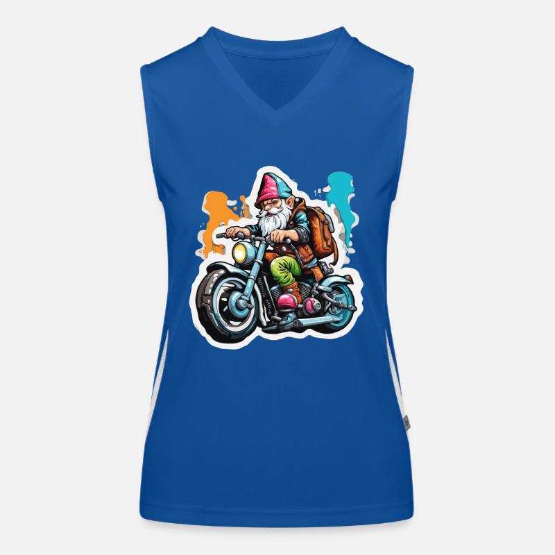 Gartenzwerg / Märchenland / Kobold / Gnom / Logo Funktionelles Kontrast-Tank Top für Frauen