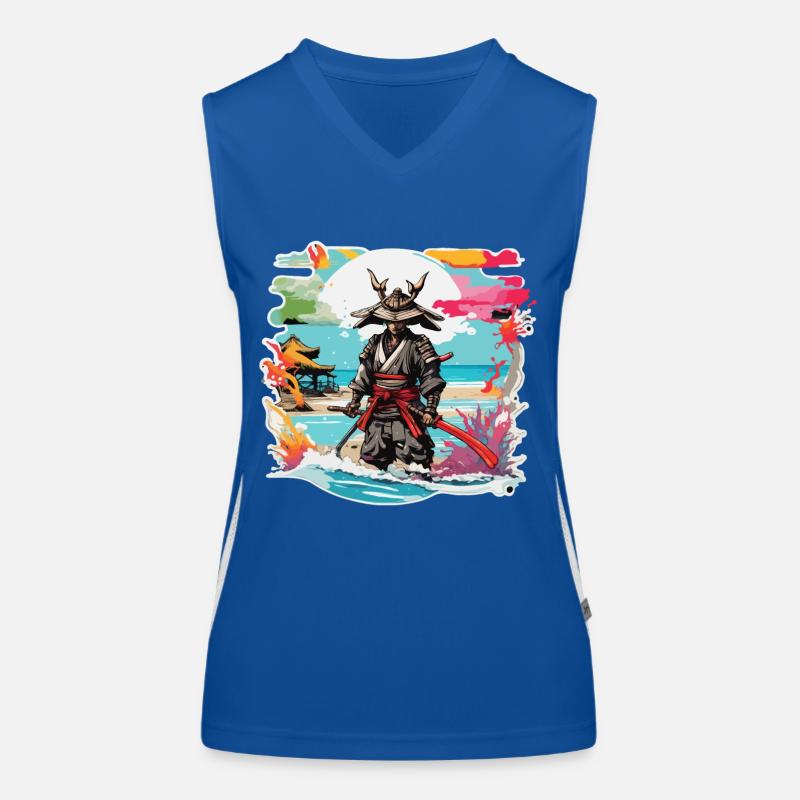 Samurai / Japanisch / Harakiri / Katana / Mann Funktionelles Kontrast-Tank Top für Frauen