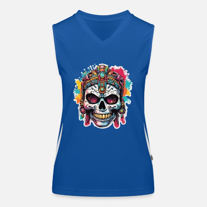 Mayan / Hochkultur / Peru / Maya Kalender / Motiv Funktionelles Kontrast-Tank Top für Frauen