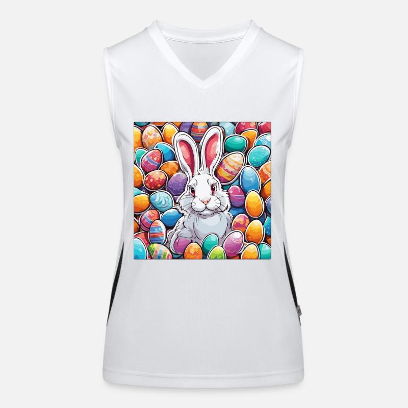 Lapin de Pâques / Pâques / Oeufs / Vacances / Pâques Débardeur respirant contrasté Femme
