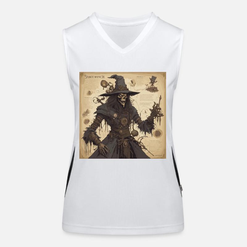 Manuel de la sorcière / grimoire / Halloween / automne Débardeur respirant contrasté Femme