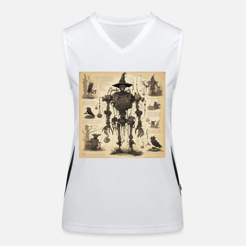 Manuel de la sorcière / grimoire / Halloween / automne Débardeur respirant contrasté Femme