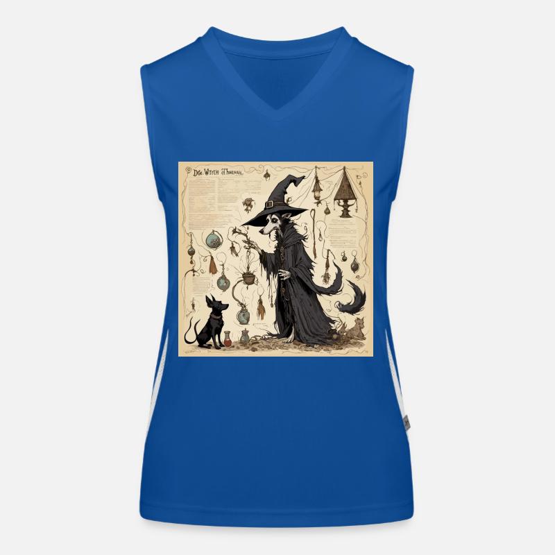 Manuel de la sorcière / grimoire / Halloween / automne Débardeur respirant contrasté Femme