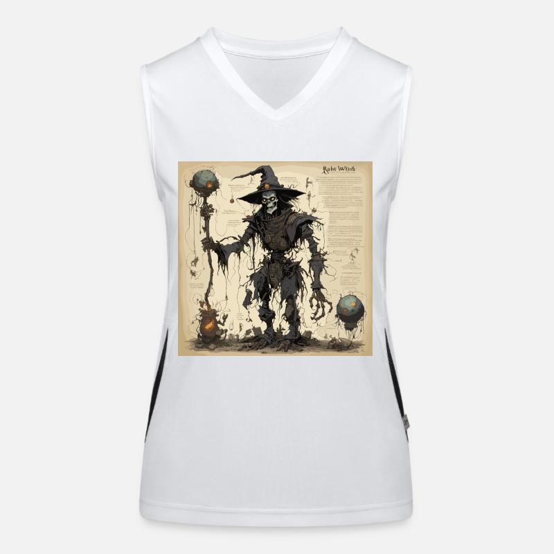 Manuel de la sorcière / grimoire / Halloween / automne Débardeur respirant contrasté Femme