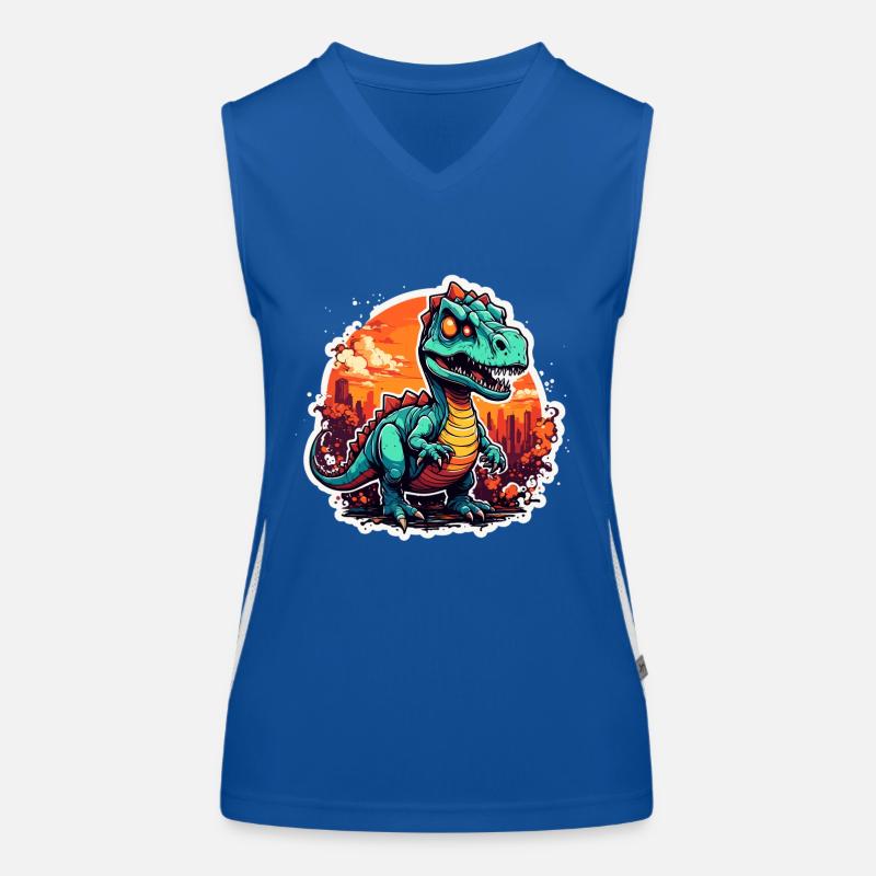 Dinosaurier / Tier / Urzeit / Reptil / Jungs Funktionelles Kontrast-Tank Top für Frauen