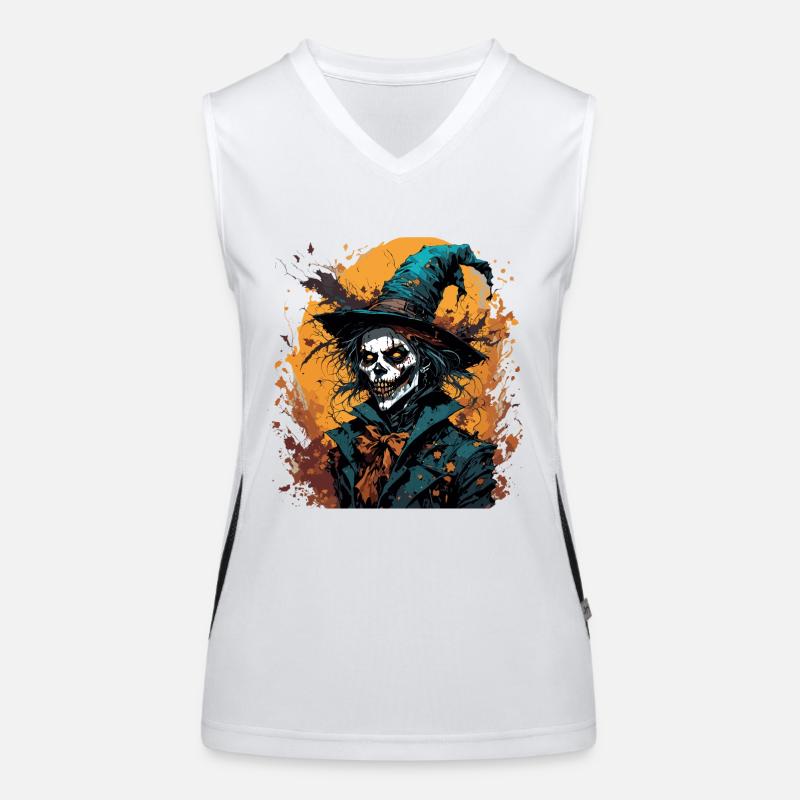 Vogelscheuche / Erntehelfer / Maisfeld / Feld Funktionelles Kontrast-Tank Top für Frauen