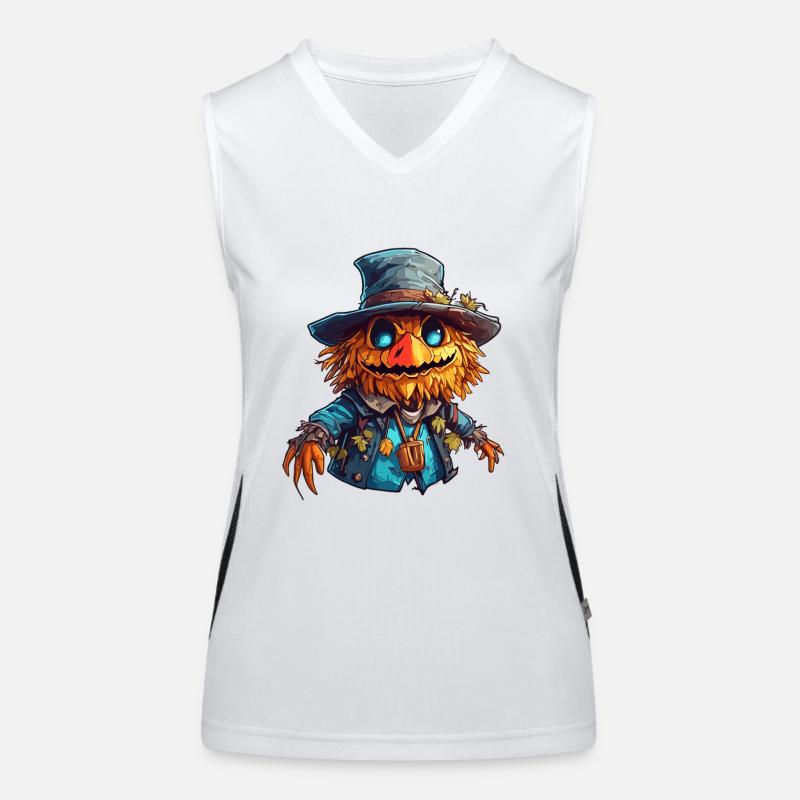 Vogelscheuche / Erntehelfer / Maisfeld / Feld Funktionelles Kontrast-Tank Top für Frauen