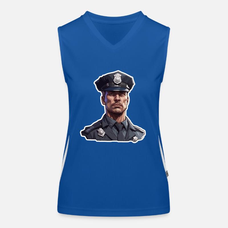 Polizei / Einsatz / Beruf / Job / Einsatzkräfte Funktionelles Kontrast-Tank Top für Frauen