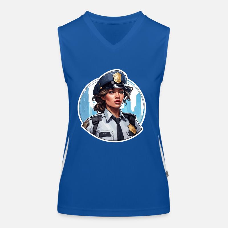 Polizei / Einsatz / Beruf / Job / Einsatzkräfte Funktionelles Kontrast-Tank Top für Frauen
