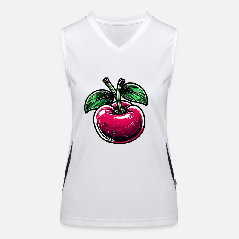 Lebensmittel / Obst / Markt / Vitamine / Design Funktionelles Kontrast-Tank Top für Frauen