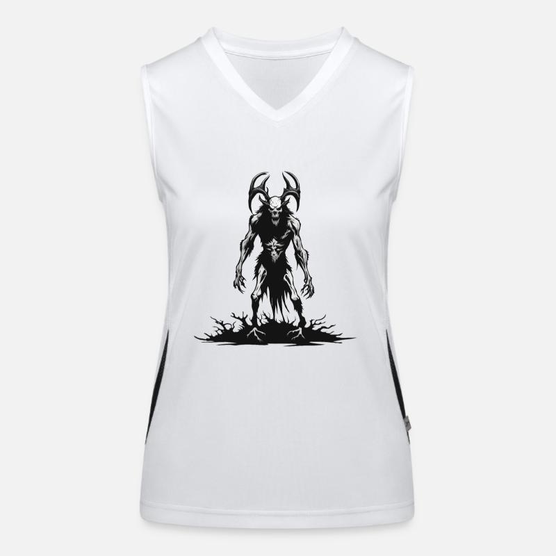 Wendigo / böser Geist / Besitzergreifend / Horror Funktionelles Kontrast-Tank Top für Frauen