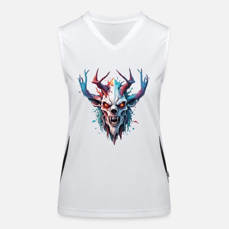 Wendigo / Evil Spirit / Possessive / Horror Women's Functional Contrast Tank Top