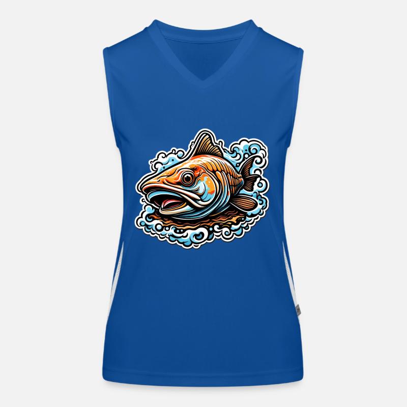 Fisch / Tier / Aquarium / Wasser / Teich / See Funktionelles Kontrast-Tank Top für Frauen