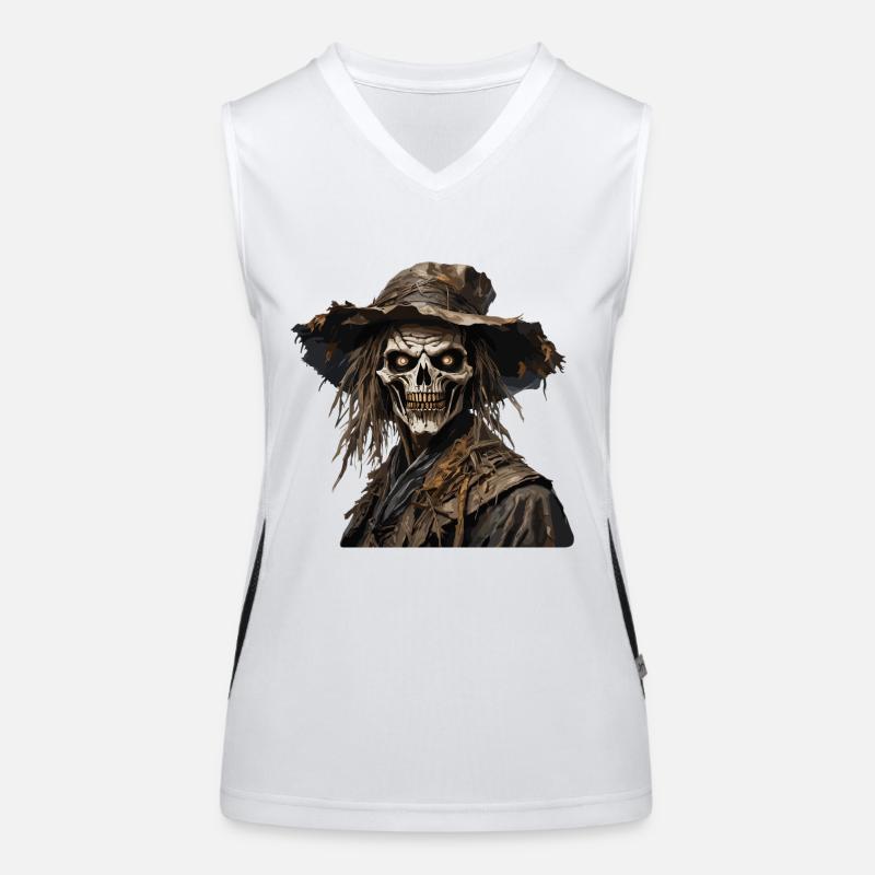 Vogelscheuche / Erntehelfer / Maisfeld / Feld Funktionelles Kontrast-Tank Top für Frauen