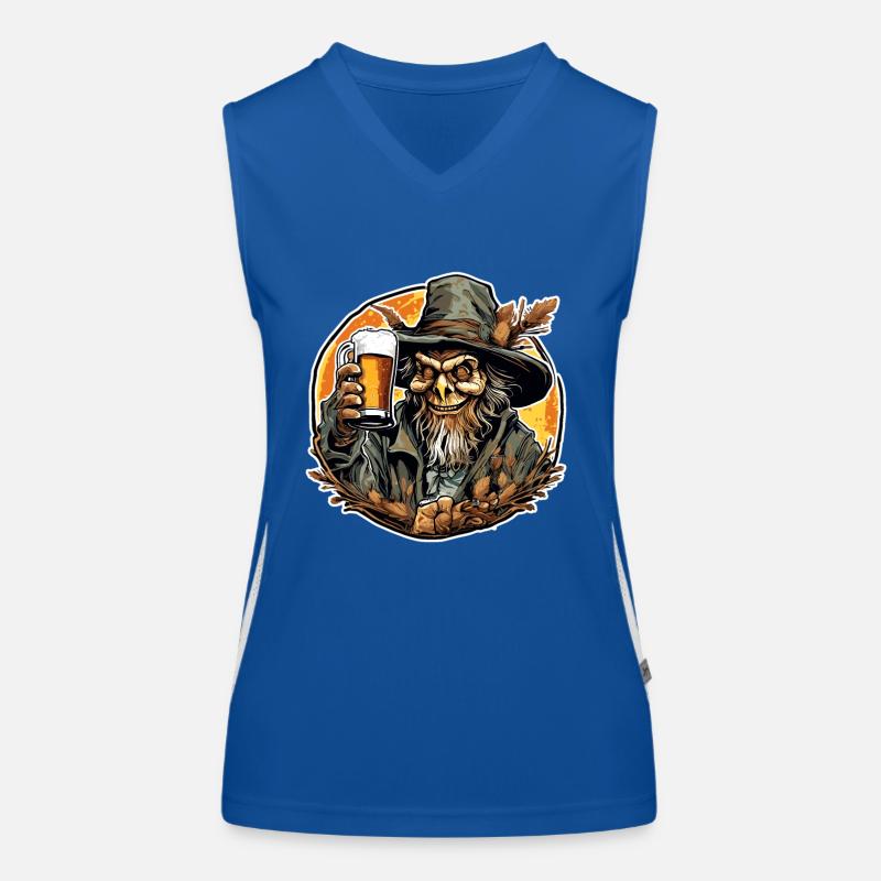 Scarecrow / Harvest Worker / Corn Field / Field Women's Functional Contrast Tank Top