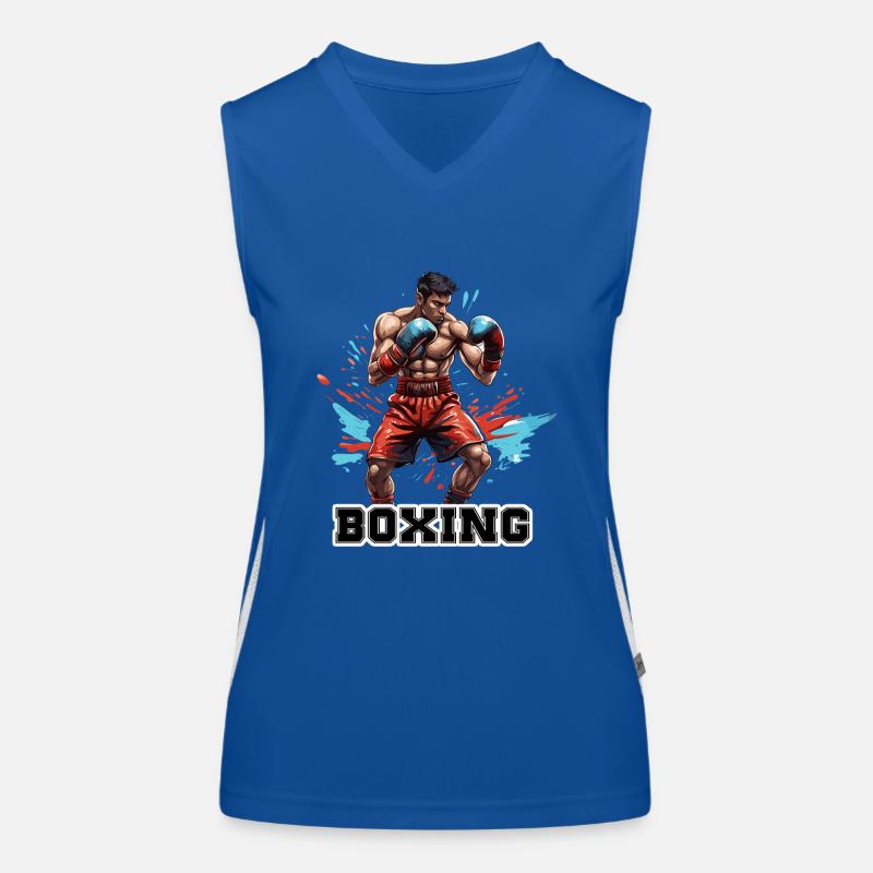 Boxer / Sport / Kampf / Arena / Boxring / Fäuste Funktionelles Kontrast-Tank Top für Frauen