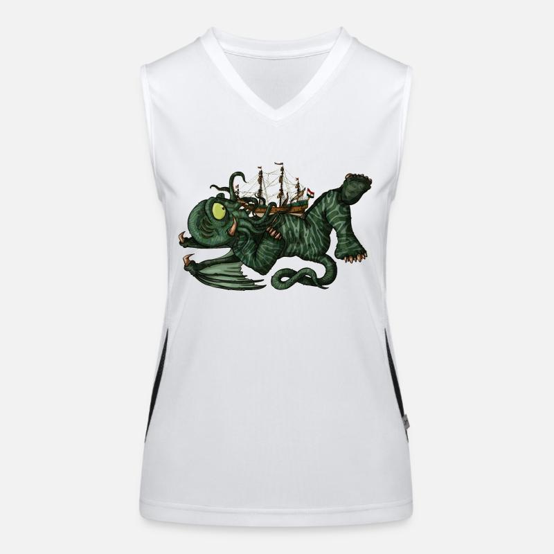 Batavia Cthulhu Funktionelles Kontrast-Tank Top für Frauen