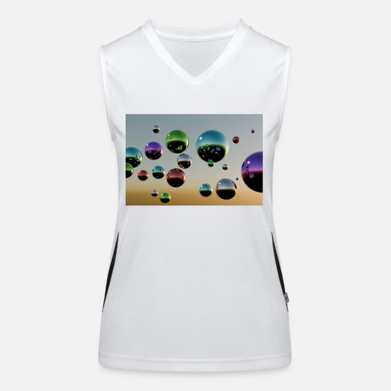 Bulle multicolore Débardeur respirant contrasté Femme