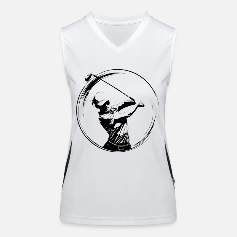 Silhouette Golfeuse Femme Débardeur respirant contrasté Femme