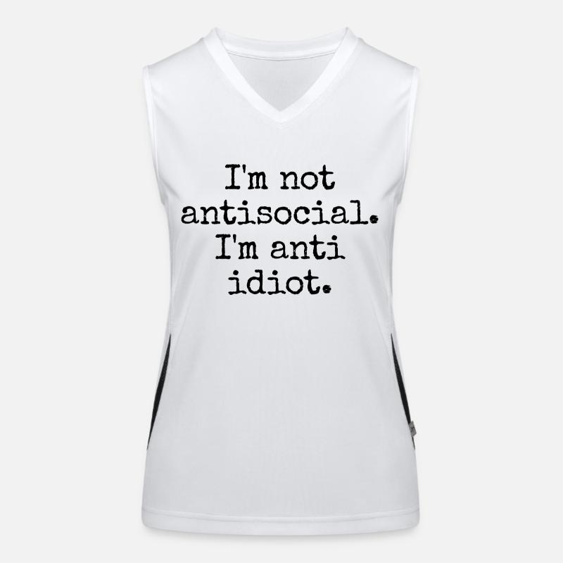 Introverted and picky Women's Functional Contrast Tank Top