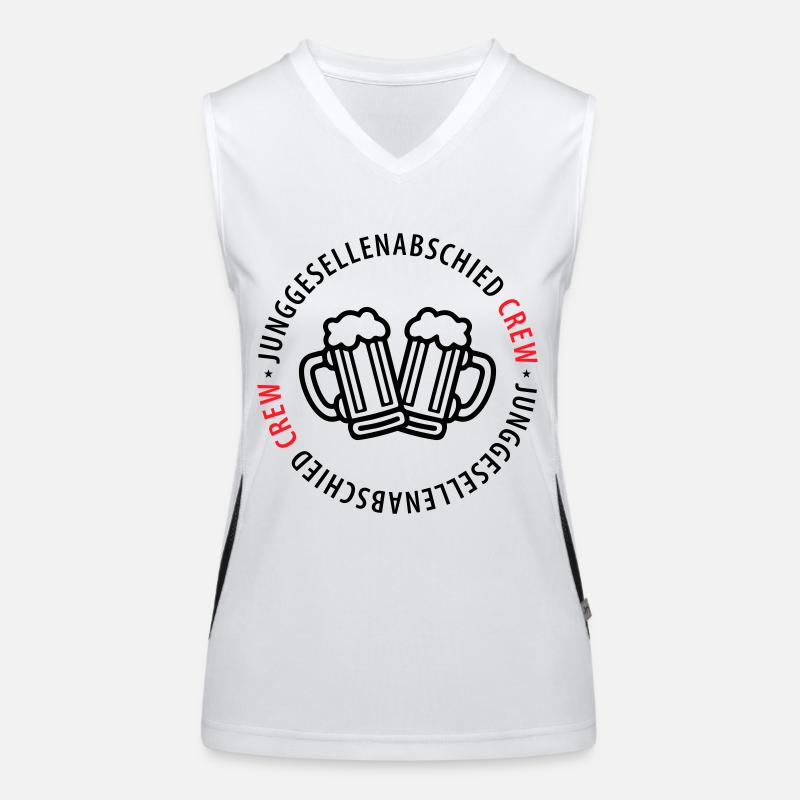 Jga Crew Junggesellenabschied Bier Funktionelles Kontrast-Tank Top für Frauen