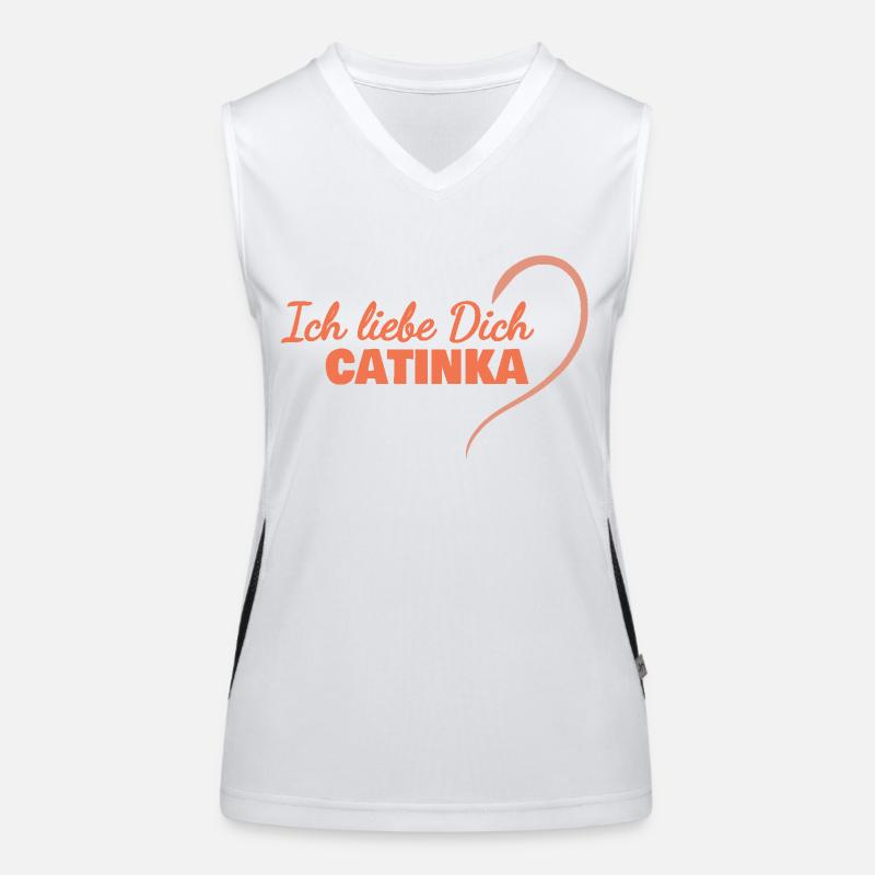 Catinka als LiebeDich Funktionelles Kontrast-Tank Top für Frauen