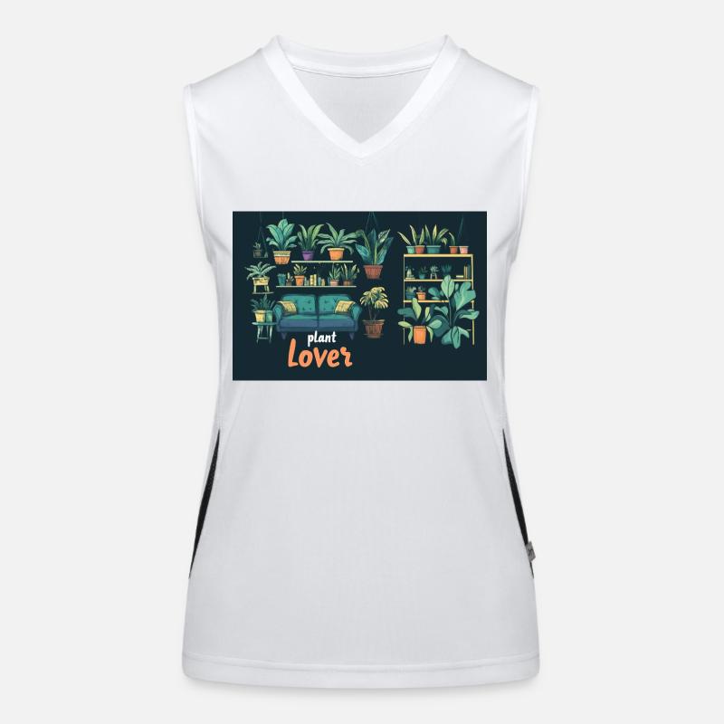 Plant lover Funktionelles Kontrast-Tank Top für Frauen