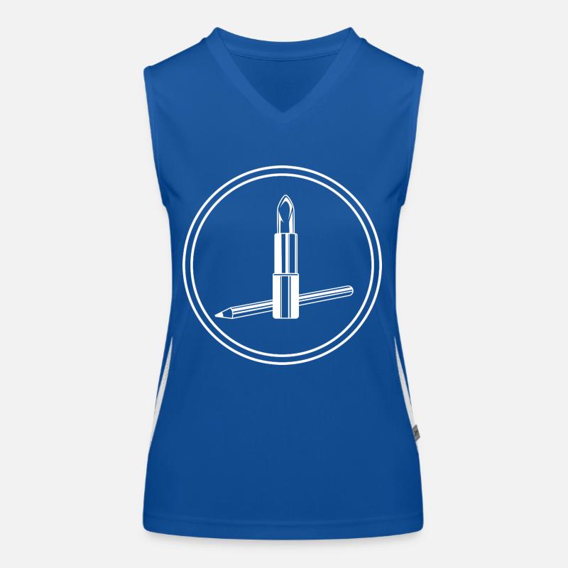 Make Up Cosmetic Icon Women's Functional Contrast Tank Top