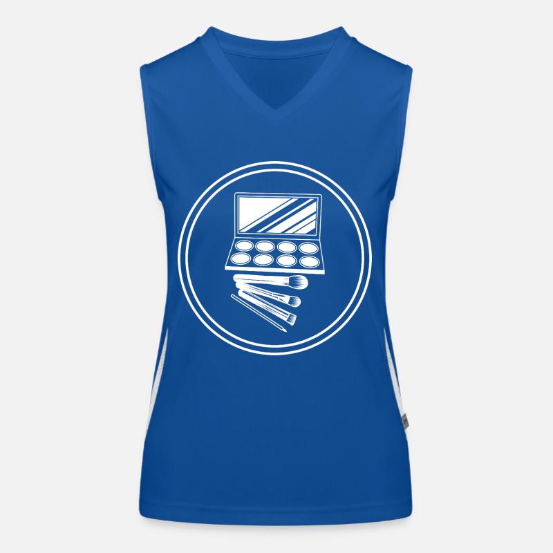 Make Up Kosmetik Icon Funktionelles Kontrast-Tank Top für Frauen