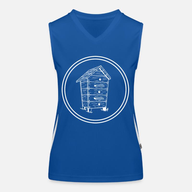 Honey Beekeeper Bees Women's Functional Contrast Tank Top