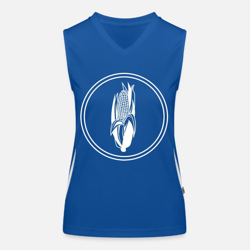 Corn symbol Women's Functional Contrast Tank Top