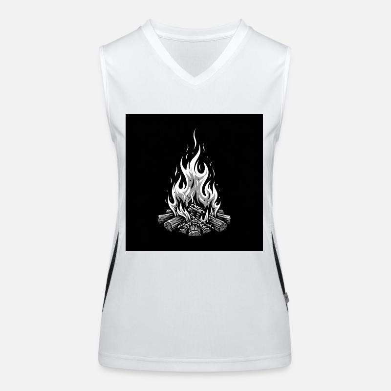 Campfire magic: warmth, light and nights Women's Functional Contrast Tank Top