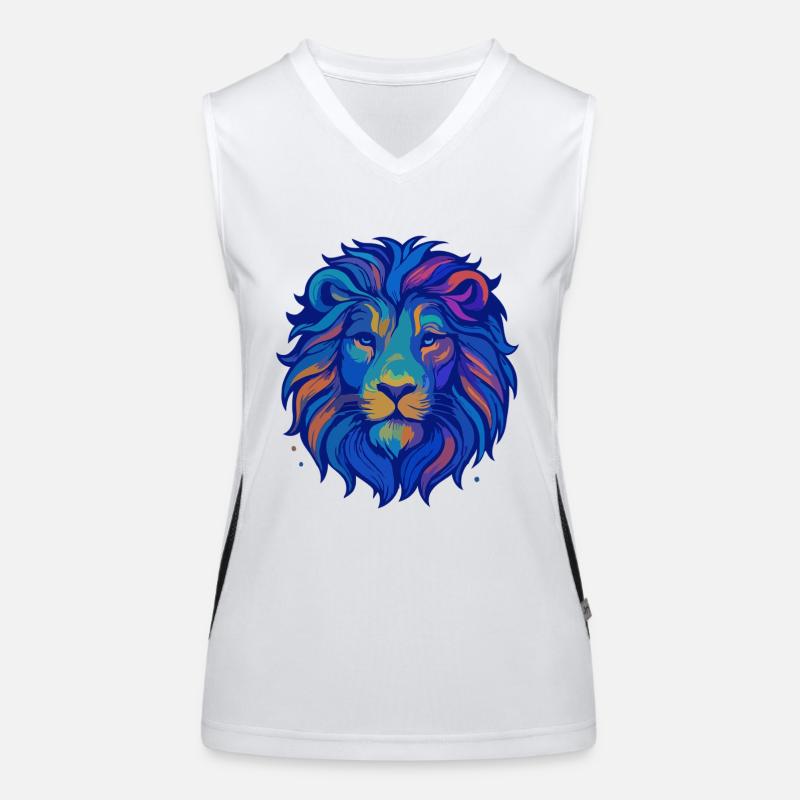 Lion saphir Débardeur respirant contrasté Femme