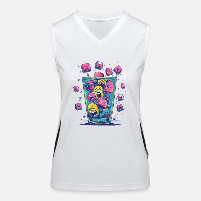 Intoxication cube Women's Functional Contrast Tank Top